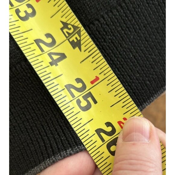 Hart Schaffner Marx Sweater Mens M Black Gray 1/4 Zip Extra Fine Merino Wool - Picture 8 of 8